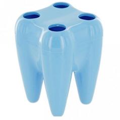 Подставка для зубных щеток "Зуб"(голубой)