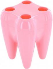 Подставка для зубных щеток "Зуб"(розовая)